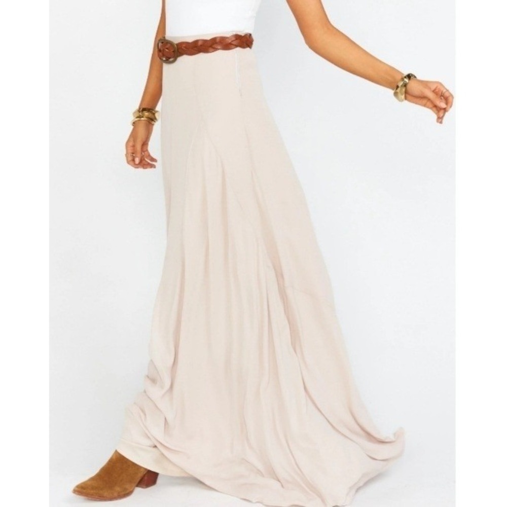 Show Me Your MuMu Cream Maxi Skirt
